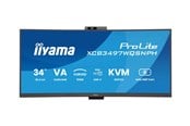 Monitor - 34" iiyama ProLite XCB3497WQSNPH-B1 - 3440x1440 (UWQHD) - 120Hz - VA - KVM switch - XCB3497WQSNPH-B1