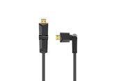 Display Kabel - Hama HDMI Cable Ethernet Rotating Gold Black 3m - X1122111