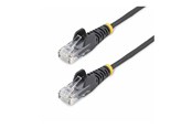 Netzwerk - Kabel - StarTech.com 5m Black Slim CAT6 Ethernet Cable Snagless 28AWG LSZH - patch cable - 5 m - black - Schwarz - 5m - N6PAT5MBKS