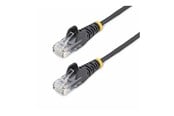 Netzwerk - Kabel - StarTech.com 15m Black Slim CAT6 Ethernet Cable Snagless 28AWG LSZH - patch cable - 15 m - black - Schwarz - 15m - N6PAT15MBKS