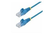 Netzwerk - Kabel - StarTech.com 15m Blue Slim CAT6 Ethernet Cable Snagless 28AWG LSZH - patch cable - 15 m - blue - Blau - 15m - N6PAT15MBLS