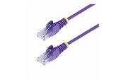 Netzwerk - Kabel - StarTech.com 15m Purple Slim CAT6 Ethernet Cable Snagless 28AWG LSZH - patch cable - 15 m - purple - Lila - 15m - N6PAT15MPLS