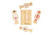 Baby Spielzeug - Bigjigs Wooden Anatomy Puzzle - Boy 26pcs. - 37021