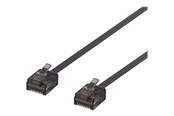 Netzwerk - Kabel - Deltaco patch cable - 2 m - black - Schwarz - 2m - UUTP-2047
