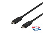 USB Kabel - Deltaco USBC-1121M - USB-C cable - 24 pin USB-C to 24 pin USB-C - 50 cm - USBC-1121M
