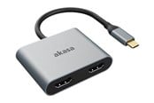 Dockingstationen - Akasa - docking station - USB-C - 2 x HDMI - AK-CBCA26-18BK