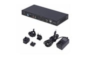 KVM Switches - StarTech.com 2-Port Dual-Monitor DP KVM Switch w/Video Matrix 4K 60Hz - KVM / audio / USB switch - 2 ports - TAA Compliant - P2ADD121D-KVM-SWITCH