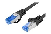 Netzwerk - Kabel - Lanberg patch cable - 2 m - RAL 9004 black - Schwarz - 2m - PCF6A-10CC-0200-BK
