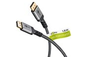 Display Kabel - Pro DisplayPort Plus 2.0/2.1 - Display Kabel - 3m - Grau - DP-plus-2.1/2.0-3m-grey
