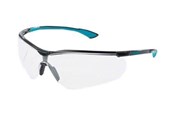 Sicherheit - Uvex sportstyle - safety glasses - polycarbonate thermoplastic elastomer (TPE) polybutylene terephthalate - black petrol blue - 9193376