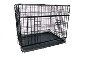 Hunde - Active Canis - Premium Schiebetür-Käfig - Schwarz - 61 x 46 x 51 - 97403