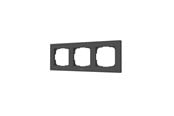 Smart-Home - Aqara Switch Frame H2 EU Grey (3-gang) - AQA_FE-X02D-G