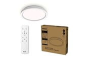 Lampen - Philips AIO Ceiling Light with Remote (Round Black) – 24W Integrated LED Lamp with 3 step dimming 2-pack - 929004738802