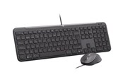 Tastaturen - Logitech Signature Slim Wired Combo MK620 for Business - Tastatur & Maus Set - Nordisch - Schwarz - 920-013347