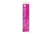 Kunst & Handwerk Ausstattung - Globos - Metallic Crepe Paper Pink 50x150cm - 6364