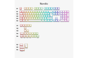 Tastaturen - Glorious Aura V3 Keycaps White - Nordic ISO - (13 - Schlüsselschalter Zubehör - GLO-KB-ACC-KC-GPBT-AURA-WHT-ND