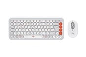 Tastaturen - Logitech POP Icon Combo - Tastatur & Maus Set - Schweiz - Weiss - 920-013276
