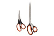 Handwerkzeuge - Boxer Scissors set 2 pieces 175 & 275 mm. ABS+TRP handle 430SS steel - 32294