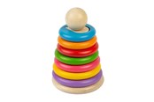 Baby Spielzeug - Bigjigs Wooden Secret Shape Stacker 16pcs. - 37011