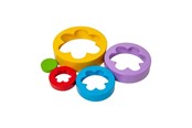 Holzspielzeug - Bigjigs Wooden Flower Tower 5pcs. - 37006
