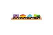 Holzspielzeug - Bigjigs Wooden Monster Train 4pcs. - BJT610