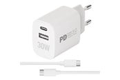 Handys - Adapter und Ladegeräte - Vivanco PR30W Dual Super Fast Charger Set - 64342