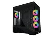 Gehäuse - Lian Li V100 Black (4x ARGB fans) - Gehäuse - Miditower - Schwarz - G99.V100RX.00