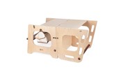 Baby Spielzeug - Classic World Wooden 2in1 Learning Tower and Table Adjustable 90cm - 60522