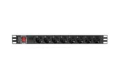 Stromkabel (Extern) - Lanberg - power distribution unit - 4000 Watt - PDU-08F-0200-BK