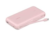 Powerbank (Akku) - Belkin BoostCharge power bank - with integrated cable - 2 x USB-C USB - 30 Watt - MFI Certified Powerbank (Akku) - 20000 mAh - BPB024HQPK