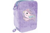Schul-Zubehör - Tinka PENCILCASE TRIPPEL UNICORN LILLA  COOL SCHOOL - 8-804710