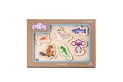Puzzle - Fantorangen & Fantus WOODEN PUZZLE 6 BRICKS WATER ANIMALS - 62-112071