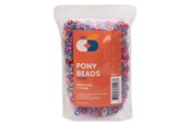 Kreativ-Spiele - Colorations - Pony Beads Glitter 6x9 mm 1000pcs. - 43BL05