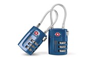 Freizeit & Reisen - Go Travel Kombikabel Twin Vorhängeschlösser TSA - 5016326102200
