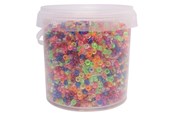 Kreativ-Spiele - Colorations - Small Pony Beads - Transparent 4 x 6 mm 500 gr. - 43BL17