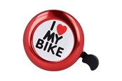 Fahrrad-Zubehör - Forever “I Love My Bike” Bicycle Bell Red - BIKE00023