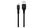 USB Kabel - GreyLime Braided USB-A to USB-C Cable Black 3 m - C21AC3M04
