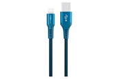 USB Kabel - GreyLime Braided USB-A to Lightning Cable Blue 3 m - C21AL3M01