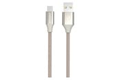 USB Kabel - GreyLime Braided USB-A to Micro USB Cable Beige 1 m - C21AM1M02