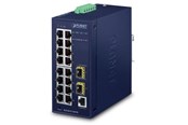 Switches - PLANET IGS-4215-16T2S Industrial L2/L4 16-Port 10/100/1000T + 2-Port 100/1000X SFP Managed Switch - IGS-4215-16T2S