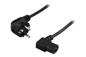 Stromkabel (Intern) - Deltaco DEL-109B - power cable - power CEE 7/7 to power IEC 60320 C13 - 20 cm - DEL-109B-20
