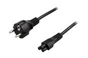 Stromkabel (Intern) - Deltaco - power cable - power CEE 7/7 to IEC 60320 C5 - 20 cm - DEL-109C-20