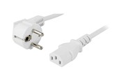 Stromkabel (Intern) - Deltaco - power cable - power CEE 7/7 to power IEC 60320 C13 - 20 cm - DEL-109V-20