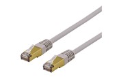 Netzwerk - Kabel - Deltaco SFTP-603AH - patch cable - 30 cm - grey - Grau - 0.3m - SFTP-603AH