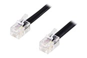 Netzwerk - Kabel - Deltaco phone cable - 5 m - black - Schwarz - 5m - DEL-156-B