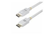 Display Kabel - StarTech.com 6ft White VESA Certified DisplayPort 1.2 Cable with Latches - DisplayPort cable - DisplayPort to DisplayPort - 1.8 m - DP12-CABLE-6FTW