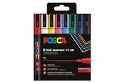 Utensilien zum Schreiben und Zeichnen - POSCA marker sæt PC-3M 8 ass. farver std. - 401659