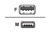 USB Kabel - Unitek Y-C459BBK - USB extension cable - USB Type A to USB Type A - 2 m - Y-C459BBK