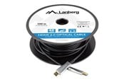Display Kabel - Lanberg HDMI cable with Ethernet - 100 m - CA-HDMI-20FB-1000-BK