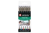 Kreativ-Spiele - Sakura Pigma Brush Set Case 6 Basic Colors - POXSDKBR6